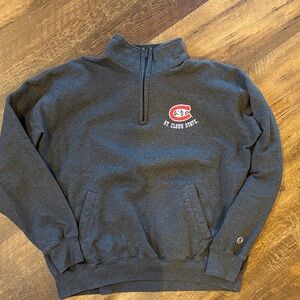 Champion Dark Gray Quarter-Zip Sweatshirt